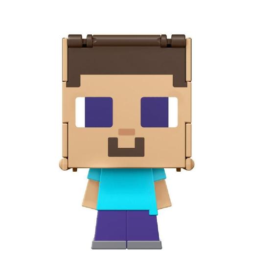 Imagem de Minecraft Flippin Steve e Steve Armadura de Ferro - Mattel