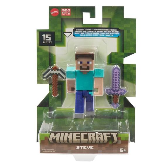 Imagem de Minecraft Vanilla Steve Picareta - Mattel