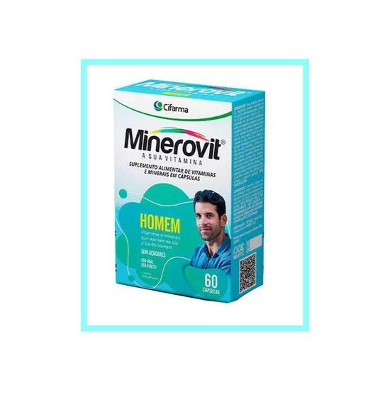 Imagem de Minerovit Homem Vitaminas E Minerais 60 Cápsulas - Cifarma