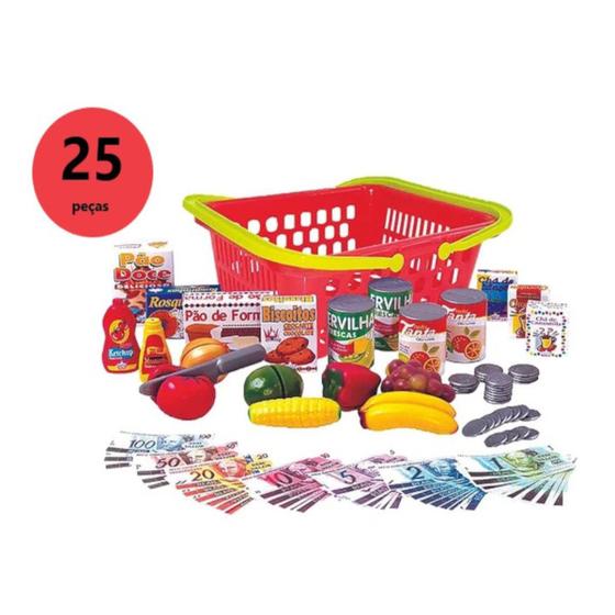 Imagem de Minhas Compras Completo Com Comidinhas Cestinha E Dinheiro