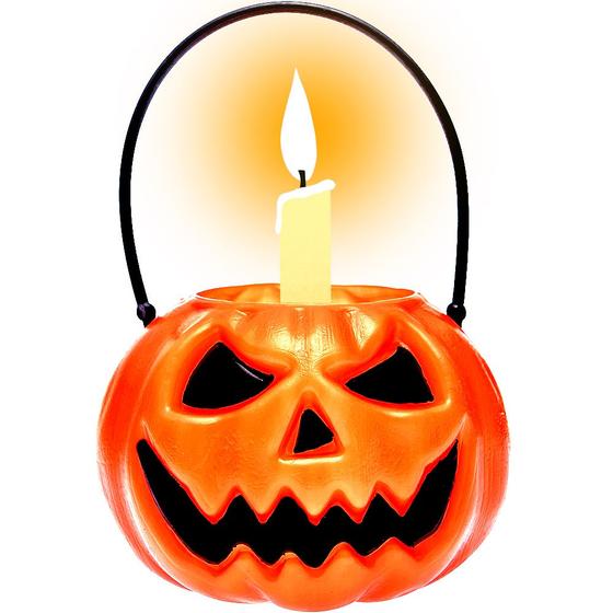 Imagem de Mini Abóbora com Alça p/ Dia das Bruxas Halloween Decoração
