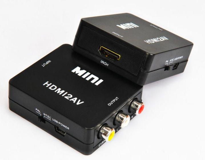 Imagem de Mini Adaptador Conversor De Hdmi Para Rca Video Composto Av