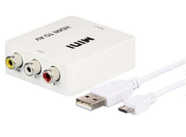 Imagem de Mini Adaptador Conversor De Hdmi X Rca Video Composto 3 Av