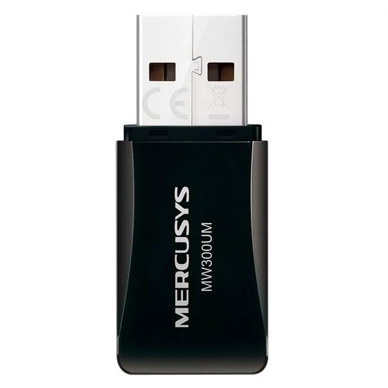 Mini Adaptador Mercusys USB Wireless MW300UM Menor preço em Mini Adaptador Mercusys USB Wireless MW300UM