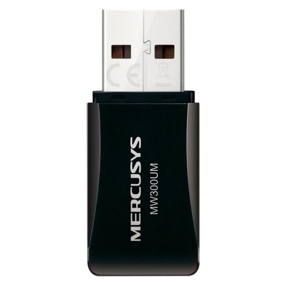 Imagem de Mini Adaptador Usb Sem Fio Mercusys N300 MW300UM