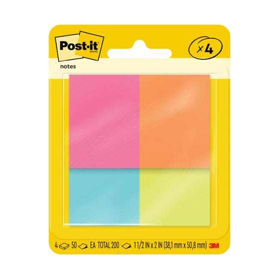 Imagem de Mini almofadas Post-it Sticky Notes 4x5cm 50 folhas Optimistic