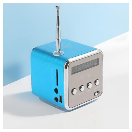 Imagem de Mini Alto-Falante Bluetooth Etigood - Portátil com Rádio FM, MP3 e Cartão TF/USB