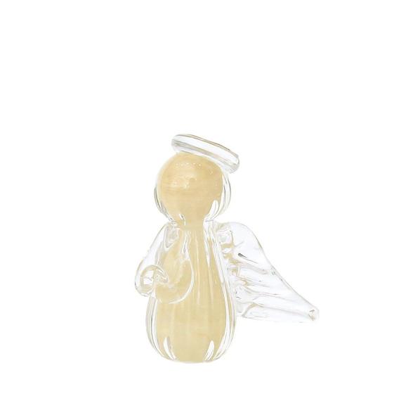 Imagem de Mini Anjo Uriel Cristal Murano P Champagne