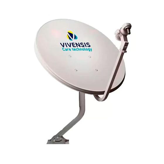 Mini Antena Parabólica Digital Vivensis 60cm Menor preço em Mini Antena Parabólica Digital Vivensis 60cm