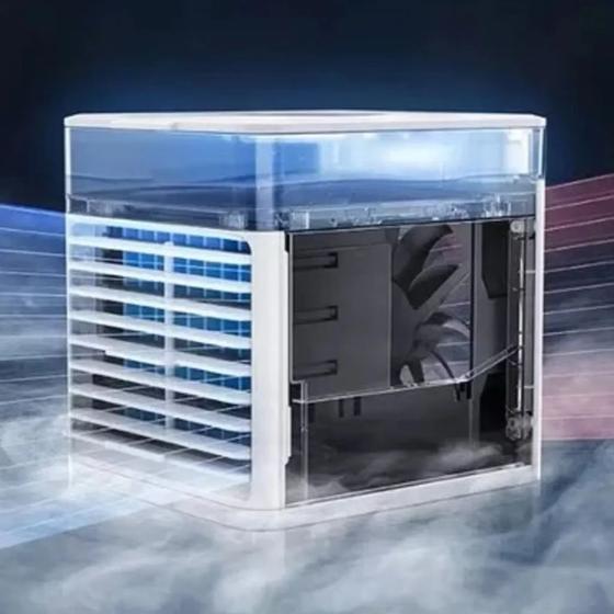 Imagem de Mini Ar Condicionado De Ambiente Ventilador Refrigerador Gelado Refrescante Multifuncional Portátil Versátil