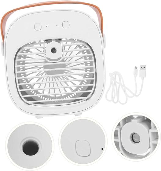 Imagem de Mini Ar Condicionado e Umidificador Portátil Purifica e Refrigera - Tomate