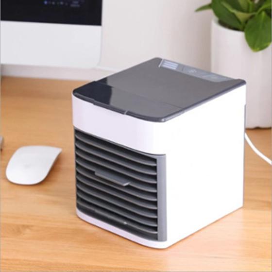 Imagem de Mini Ar Condicionado Portátil Arctic Air Cooler Umidificador Climatizador Luz Led USB / Ar puro