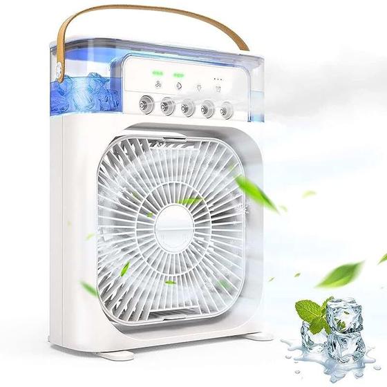 Imagem de Mini Ar Condicionado Refrigerador Climatizador Ventilador Umidificador (3 em 1) 