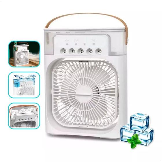 Imagem de Mini Ar Condicionado Ventilador Umidificador 4 Em 1: Tecnologia ao Seu Alcance