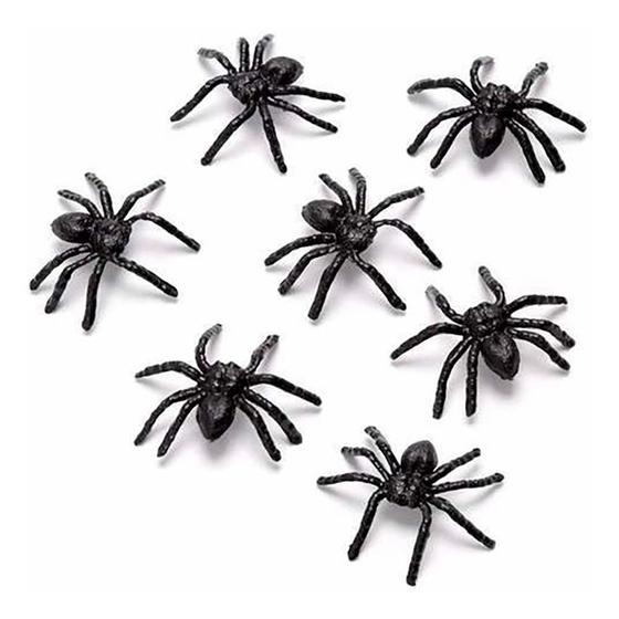 Imagem de Mini Aranha De Plástico 70 Uni Festa Decoração