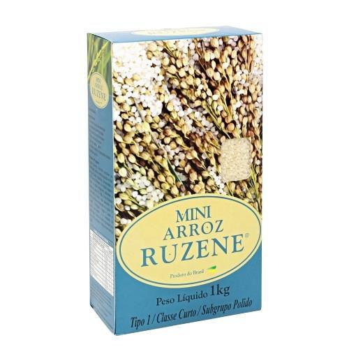 Imagem de Mini Arroz Integral Curto Ruzene 1kg