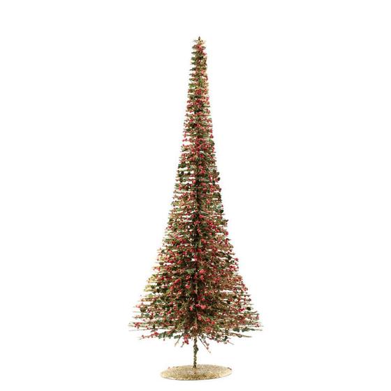 Mini Arvore de Natal Aramada Decorada Enfeite Berry Verde e Dourada  Elegante Decoração - Magizi - Árvore de Natal - Magazine Luiza