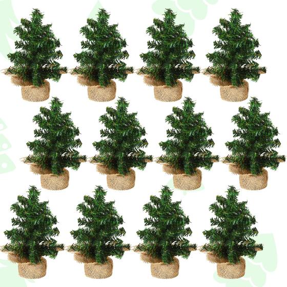 Imagem de Mini Árvore de Natal Artificial Yinder - 20cm - Ideal para Mesa