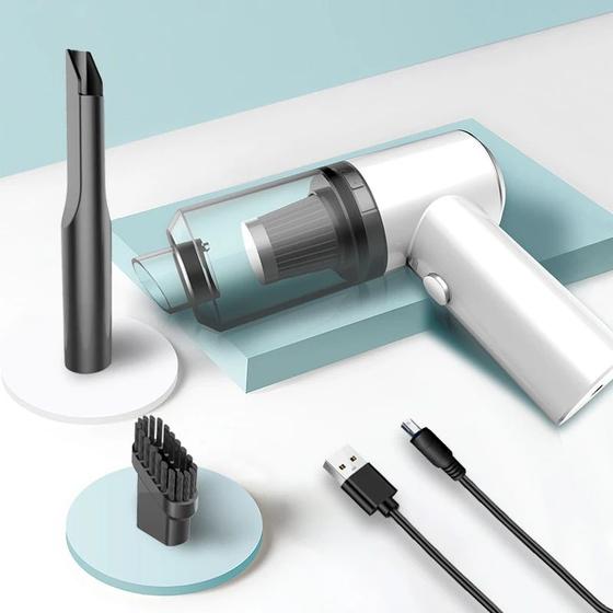 Imagem de Mini Aspirador De Pó Vertical Portátil Recarregável - 2 In 1 Vacuum Cleaner
