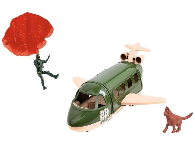 Imagem de Mini Avião Militar Force Warfare com Acessórios - Samba Toys