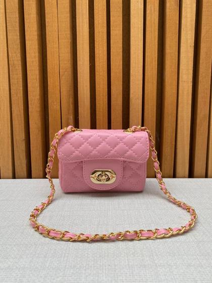 Imagem de Mini bag bolsa feminina luxo transversal diva influencer