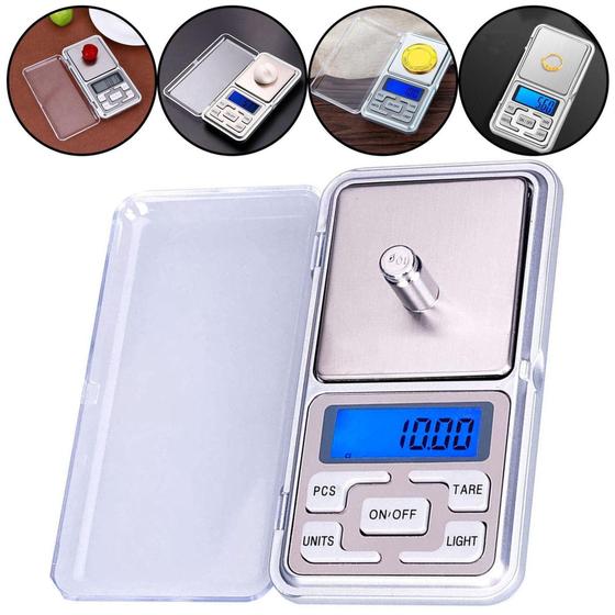 Imagem de Mini Balança Alta Precisão Digital Portátil Com Bandeja - pocket scale
