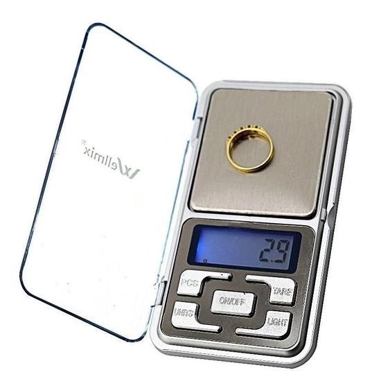 Imagem de Mini Balança De Precisão Digital De Bolso Até 500G A13065