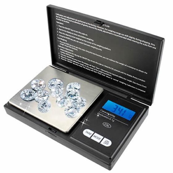Mini Balança Digital Alta Precisão de Bolso Portátil 500gr Preto CBR1049 Menor preço em Mini Balança Digital Alta Precisão de Bolso Portátil 500gr Preto CBR1049