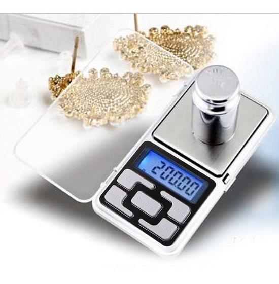 Imagem de Mini Balança Digital Pesa Ouro Joias Cordão 0,1G A 500G 101