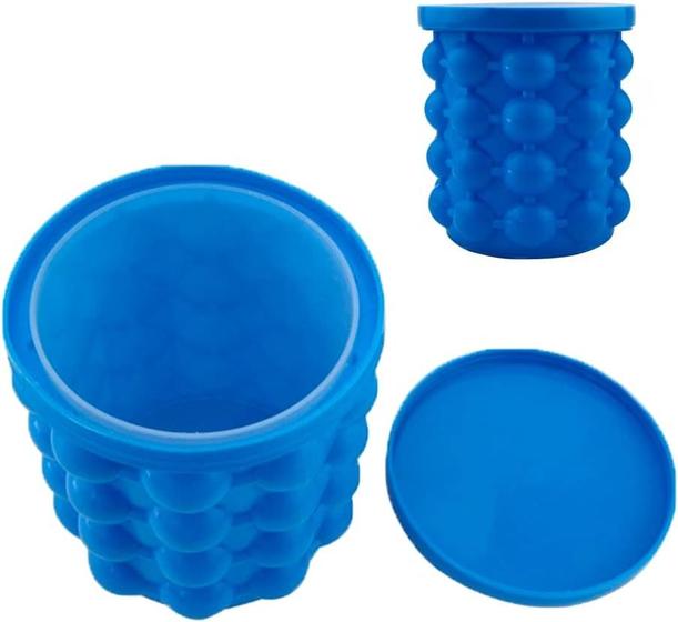 Imagem de Mini Balde Forma De Gelo Em Silicone Ice MAgic Cube Clink