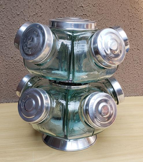 Mini baleiro duplo giratório na cor prata Menor preço em Mini baleiro duplo giratório na cor prata