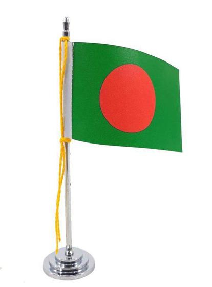 Imagem de Mini Bandeira De Mesa Bangladesh 15 Cm Poliéster