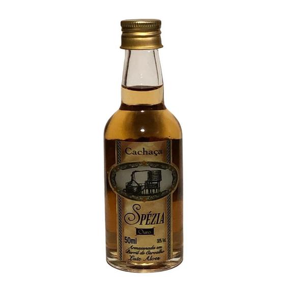 Imagem de Mini Bebida Cachaça Ouro Barril de Carvalho Spézia 50ml