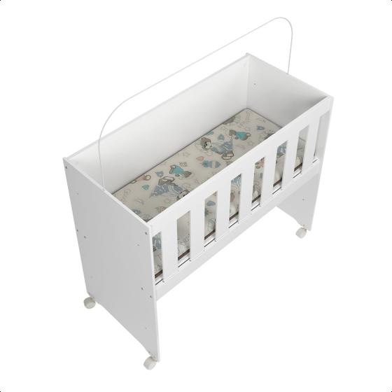 Imagem de Mini Berço Moisés Multifuncional Rubi com Colchão e Suporte de Mosqueteiro