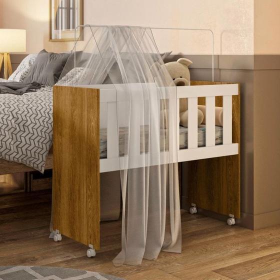Imagem de Mini Berço Multifuncional com Colchão Luke Tigus Baby