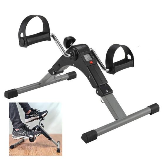 Imagem de Mini Bicicleta Bike Ergometrica Fisioterapia Braço Perna Dobravel Monitor Digital Pilates Reabilitaçao Atividade Fisica Exercicio