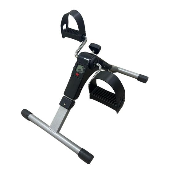 Imagem de Mini Bicicleta Ergométrica com Monitor Portátil Dobrável Fisioterapia Braços Pernas Importway Iwmbem