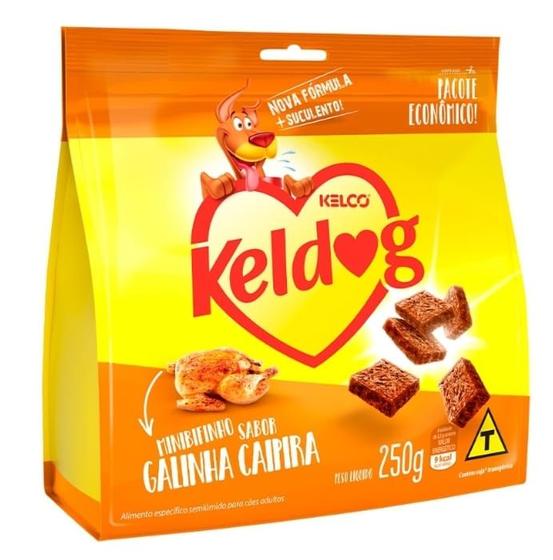 Imagem de  Mini Bifinho Keldog Sabor galinha caipira 250g.