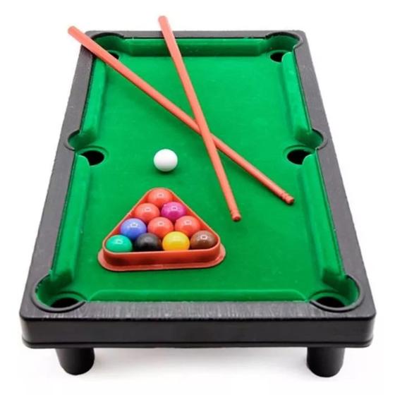 Imagem de Mini Bilhar Sinuca Infantil Mesinha Snooker Criança Brinquedo Familiar