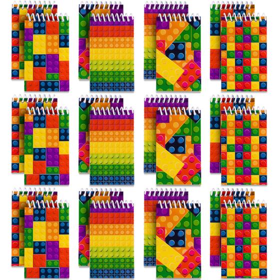 Imagem de Mini Blocos de Construção Bedwina Spiral - Pacote com 32 Notebooks