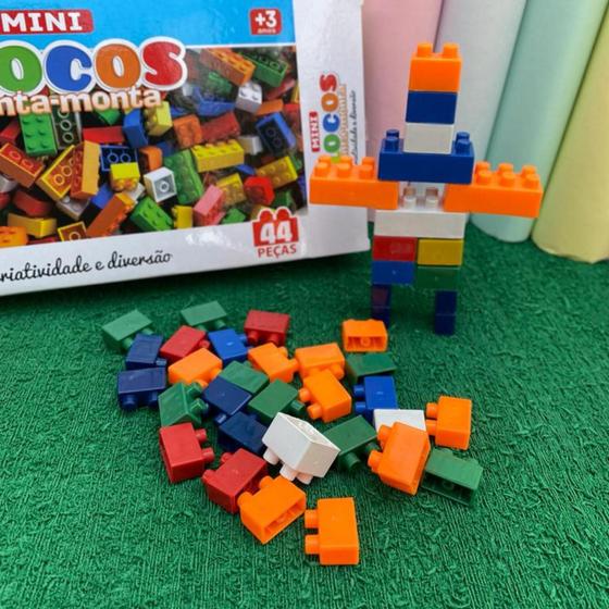 Mini Blocos de Montar 44 Pçs blocos de montar encaixe encaixar blocos ...