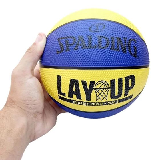 Imagem de Mini Bola De Basquete Spalding Lay Up Borracha Infantil