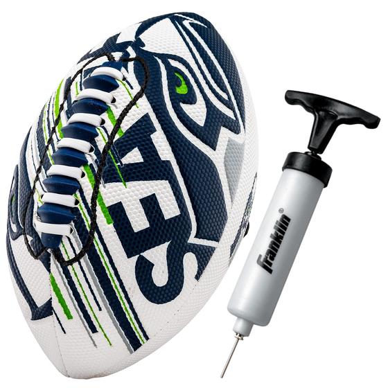 Imagem de Mini Bola de Futebol Americano Franklin Sports NFL Seattle Seahawks Infantil