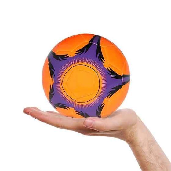 Imagem de Mini Bola De Futebol De Material Sintético Pequena - Laranja