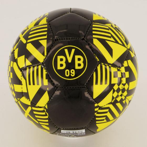 Imagem de Mini Bola Puma Borussia Dortmund FTBL Culture UBD Preta e Amarela
