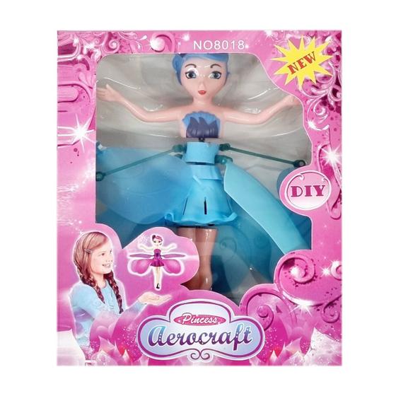 Imagem de Mini Boneca Fada Voa De Verdade Com Sensor a Mão Luz