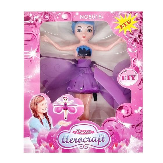 Imagem de Mini Boneca Fada Voa De Verdade Com Sensor a Mão Luz