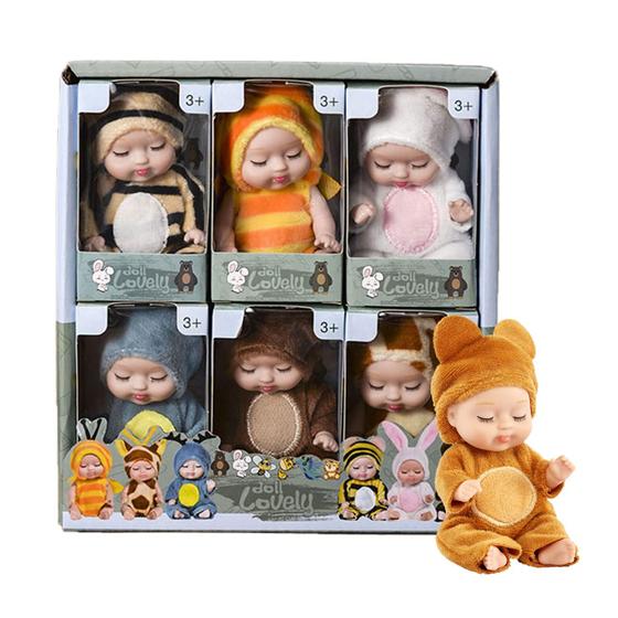 Imagem de Mini boneca Reborn, brinquedo realista lavável com roupas  presente ideal (6)