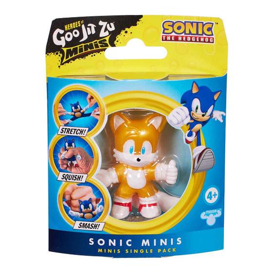 Imagem de Mini Boneco Elástico do Tails (Novo) - Goo Jit Zu Sonic