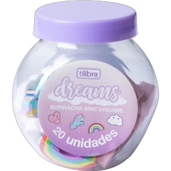 Imagem de Mini Borrachas No Pote Com 20 Und Dreams - Tilibra